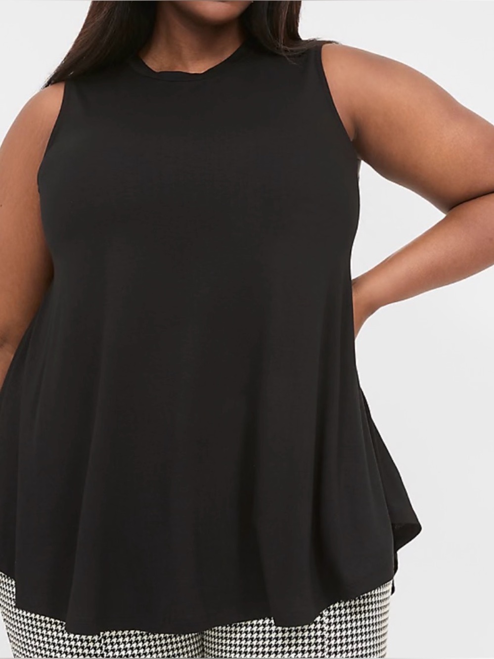 Lane Bryant Black High Neck swing tank 18/20